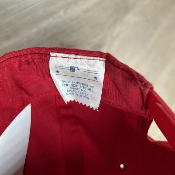VTG St Louis Cardinals Snapback Hat MLB Baseball Twins Enterprise Red Cap - Picture 4 of 8